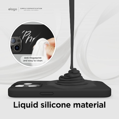 Elago Silicone for iPhone 14 Pro case cover - Black