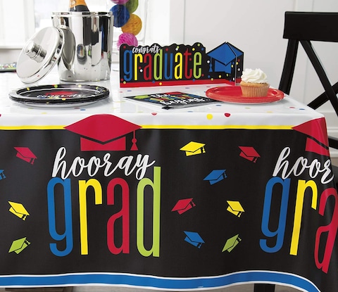 Unique Colorful Cap Grad 3D Centerpiece- 14-Inch Width