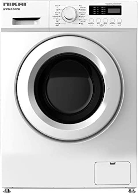 Nikai 6Kg Fully Automatic Front Loading Washing Machine, White - NWM600Fn7