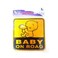 Home AD+ Baby Safety Car Sticker Clear 2