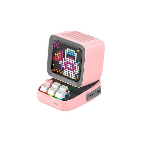 Divoom Ditoo Plus Retro Pixel Art Game Bluetooth Speaker - Pink