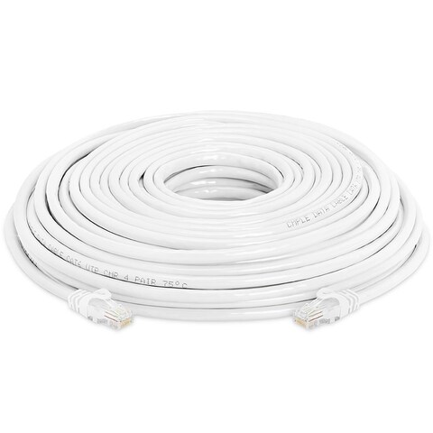 S-TEK CAT 6  PATCH CABLE WHITE COLOR - 10 MTR