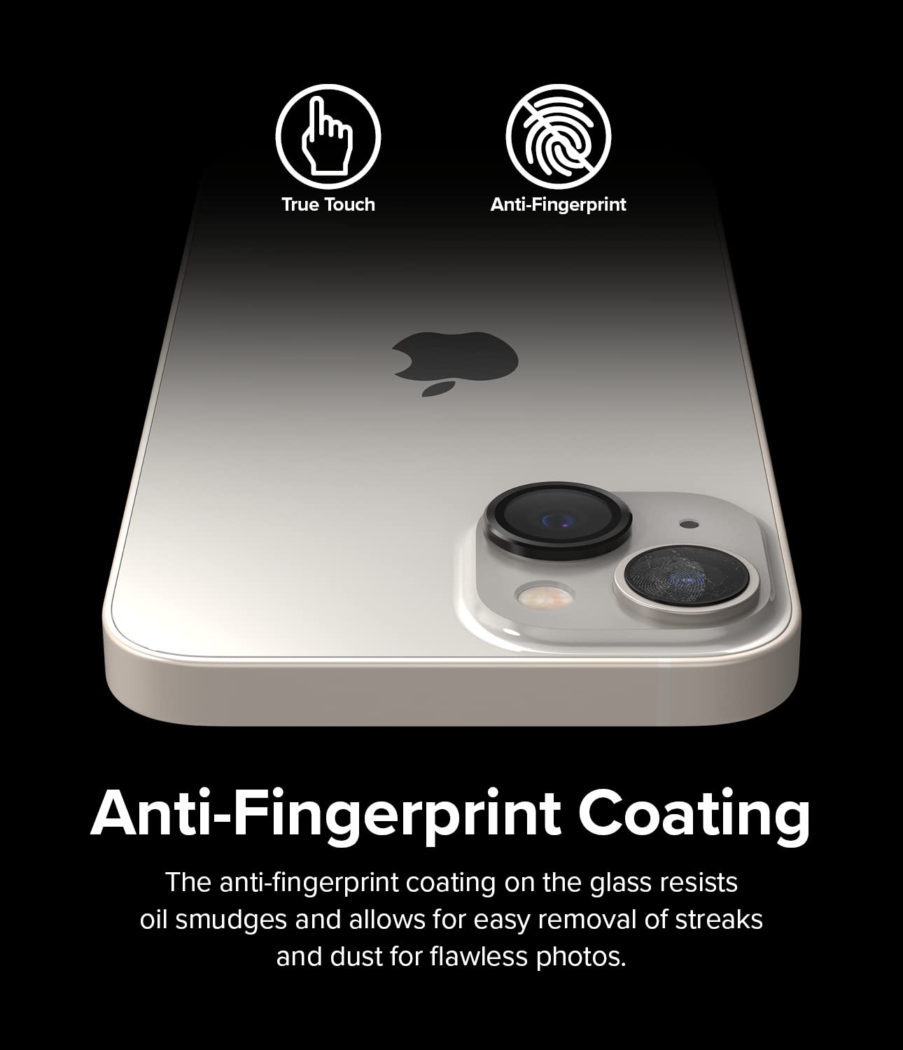 Ringke - Apple iPhone 14 / 14 Plus Camera Lens Frame Glass  - Black