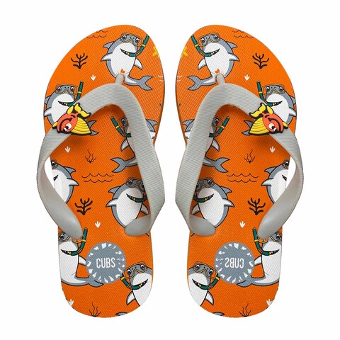 Rio 08 Flip Flop Slippers For Kids - Size 32 - Orange