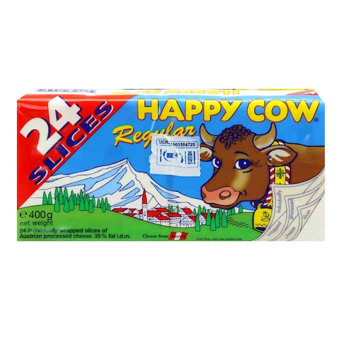 Happy Cow Regular 24 Cheese Slices 400G