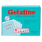 Buy Dreem  Unflavored Gelatin Mix Powder 5g x 5 Sachet Pack in Kuwait