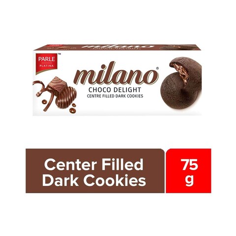 Parle Milano Centre Filled Dark Choco Delight Cookies 75g