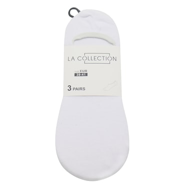 3XPACK LADIES INVISIBLE SOCKS_WHIT+