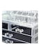 4-Drawer Cosmetic And Jewellery Storage Organizer Clear