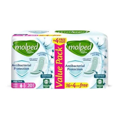 Molped Extra Hygiene Pads - Extra Long - 24 Pads