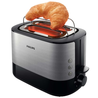 Philips Viva Collection Toaster Hd2637/91, 950 W, Silver, Removable Crumb Tray
