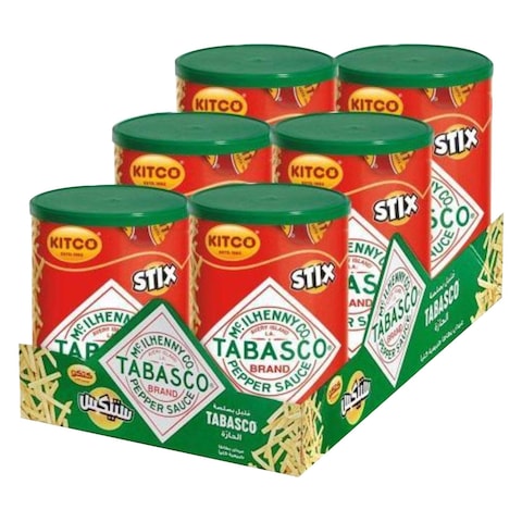 Kitco Stix Tabasco Pepper Sauce Potato Sticks 45g Pack of 6