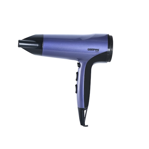 Geepas GHD86017 Compact Hair Dryer 1800W, Portable Ionic Fast Drying Blower with 3 Heat &amp; 2 Speed Settings, Cool Shot, Removable Filter, Quickly Dry &amp; Style Hair