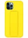 FOCUS Finger Grip Holder and standing cover with Car Magnetic Multi-function Shockproof Protective Case Cover For iphone 11 Pro Yellow