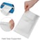 Food Pouches 12pcs Size 20x14x4cm, Kraft Stand Up Food Bags, Zip Lock Reusable Packing Pouches with Transparent Window and Tear Notch Thicken Heat Sealable, or Storing, Cookie and Snack, Paper pouch