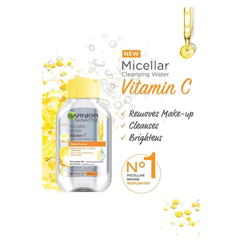 Garnier Skinactive Micellar Cleansing Water with Vitamin C - 100 Ml
