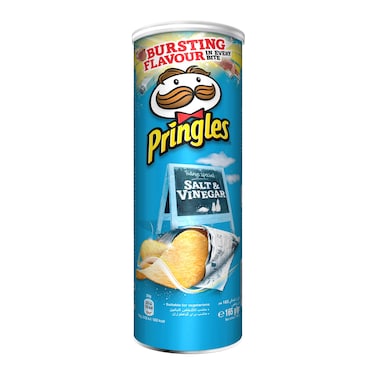 Pringles Salt &amp; Vinegar Potato Chips 165g