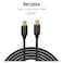RIVERSONG HERCULES SUPER STRONG KEVLAR USB-C TO USB-C 1.8M CABLE BLACK