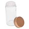 Harmony Glass Spice Jar 90ml 2 Pieces - Clear Glass Rose Gold Lid