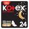 Kotex Maxi Protect Thick Pads, Overnight Protection Sanitary Pads with Wings, 24 Sanitary Pads
