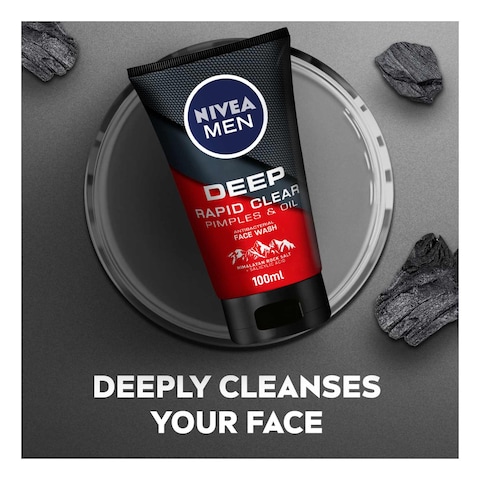 NIVEA MEN Deep Pimples And Oil Anti-Bacterial Face Wash 100ml