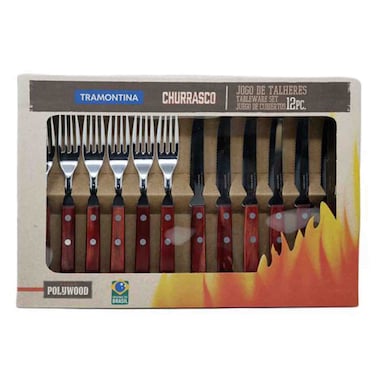 Tramontina Barbecue Set Polywood 12Pc