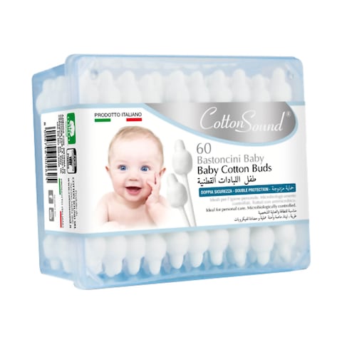 Cotton Sound Baby Swabs White 60 PCS