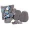 Complete 9-Piece Car Wash Set - Includes Sponge, Mitt, Brush, Towel, Pads - SMY MC9S