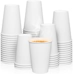 اشتري Markq [50 Cups] 16 oz. White Paper Cups - Available in 4oz, 7oz, 8oz, 12oz- Disposable Hot Drinks, Latte, Cappuccino, Coffee Cups في الامارات