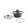Life Smile Pressure Cooker 4 Litre + 6 Litre Set Stainless Steel / Granite Coating / Effortless Locking System