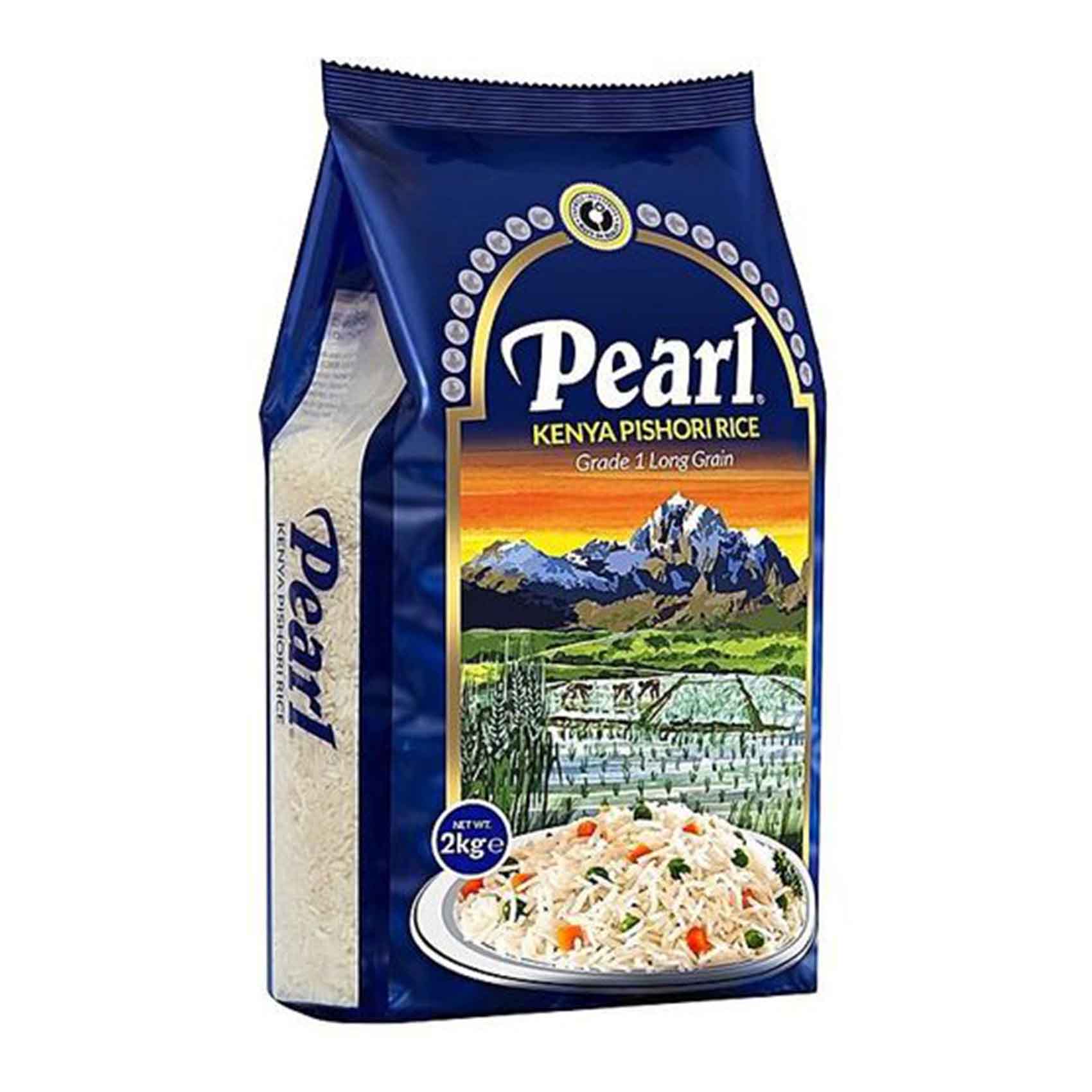 Pearl Grade 1 Long Grain Kenya Pishori Rice 2Kg