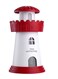 Generic - Mini Lighthouse Shape Air Humidifier With LED Light 2.5W DQ133104 White/Red