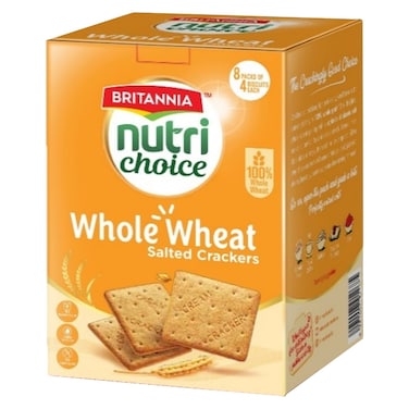 Britannia Nutri Choice Whole Wheat Salted Crackers 175g