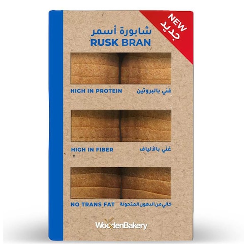 WOODENBAKERY RUSK BRAN 340G