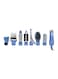 Geepas 8-In-1 Hair Styler Set Blue/White/Black