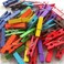 lavish 50 Pcs/lot Mini Wooden Craft Pegs Clothes Paper Photo Hanging Spring Clips Clothespins For Message Cards 30mm Random Color