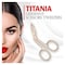 Titania Scissors Tweezers - Gold