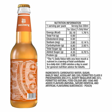 Coolberg Nonalcoholc Peach Drink 330Ml