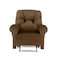 American Polo Velvet Rocking Recliner Chair - Light Brown - American Polo