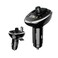 Yesido Y39 FM Transmitter Car Charger, 3A Dual USB Ports, U-Disk TF Card