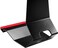 Msi Hs01 Headset Stand - Solid Metallic Design, Stable Headset Hanger, Sturdy Cell Phone Holder, Non-Slip Base - Black/Red