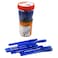 Faber Castell Tri-Flow 0.7mm Pen Jar 25 PCS Blue