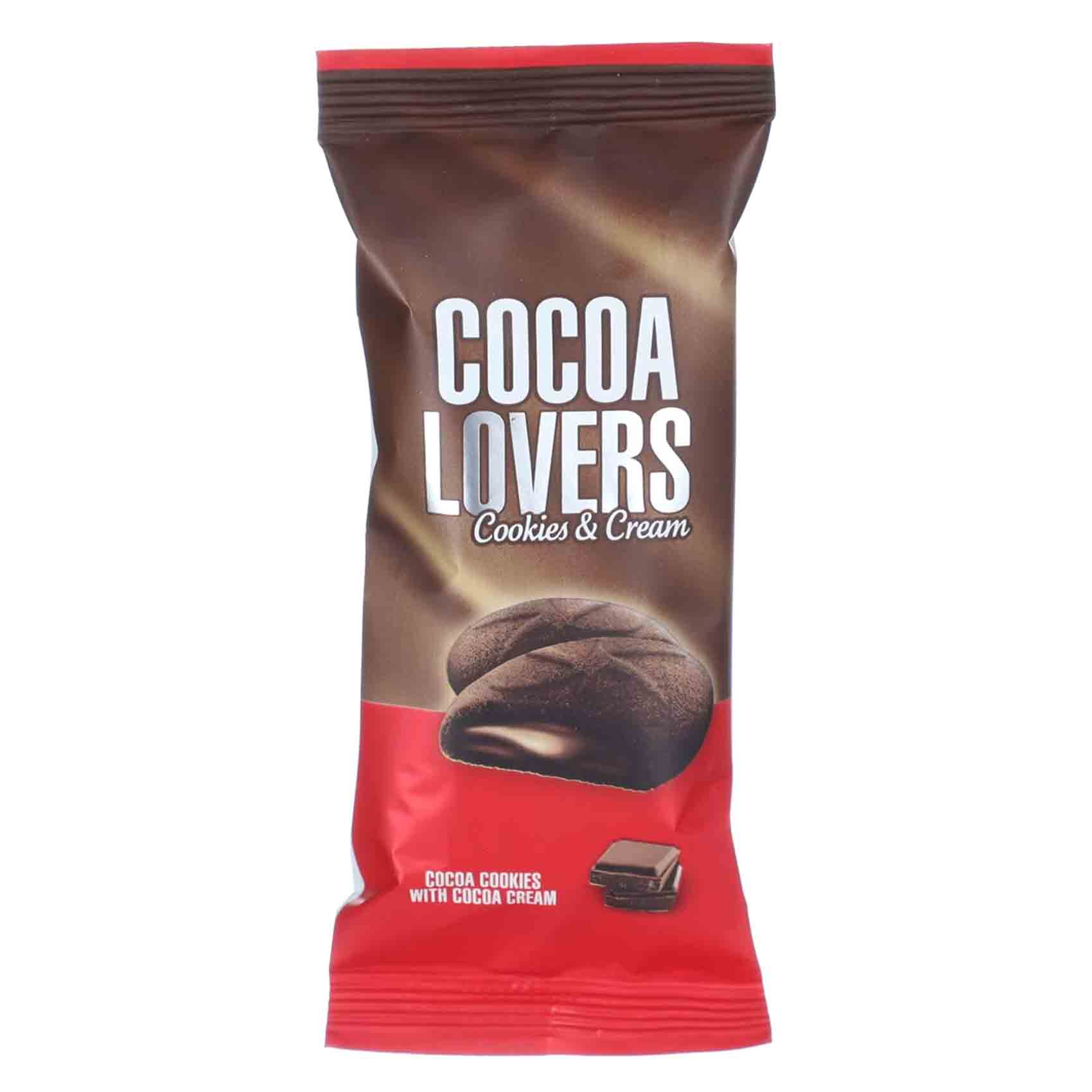 Cocoa Lovers Wafer With Cocoa Cream - 4 Pieces x 1 Pack