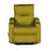 In House Velvet Rocking Cinematic Recliner Chair With Cups Holder - Gold - AB08