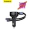 Baseus USB C Car Charger, 60W Retractable Car Charger 3 In 1 Fast Car Charger, Compatible With iPhone 15/14/13/12 Pro Max Plus Samsung Galaxy S23/S22/S21 Ultra Google Pixel And More (USB-C Port) Black