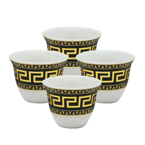 PEARL CERAMIC CAWA CUP, P00007, 4 PCS SET - STYLE 4, 90ML