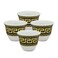 PEARL CERAMIC CAWA CUP, P00007, 4 PCS SET - STYLE 4, 90ML