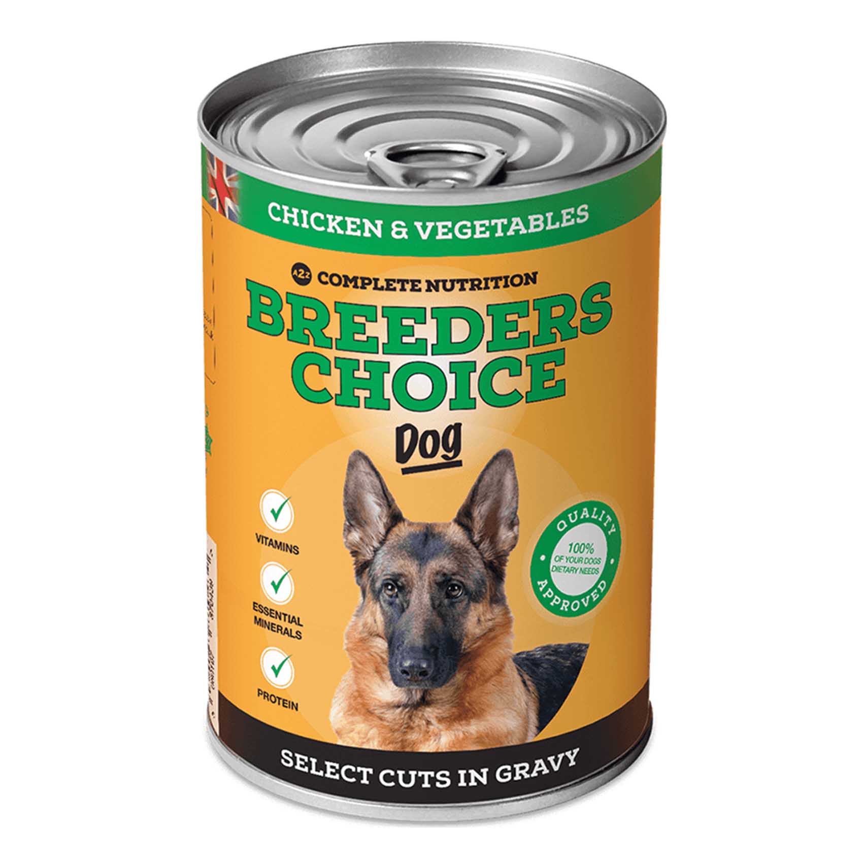 Breeders Choice Chicken And Vegetables In Gravy Dog Food 400g