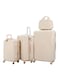 Morano 4-Piece Luggage Trolley Set Beige