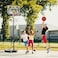 YALLA HomeGym Kids 5ft to 7ft Height Adjustable Basketball Hoop Stand, 32"  Backboard